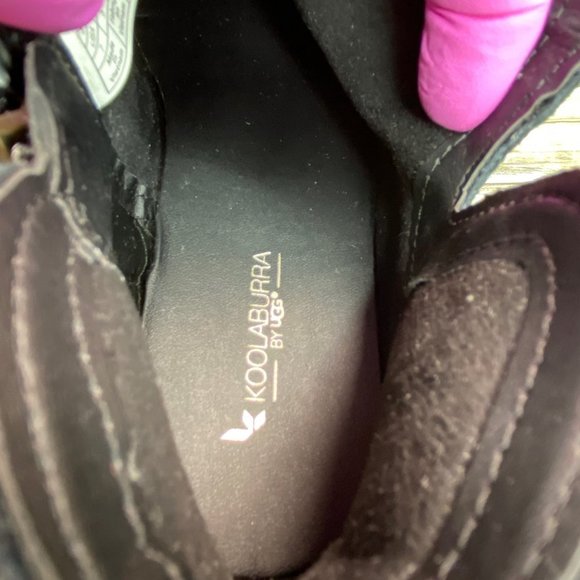 Koolaburra By Ugg Cheyanne Ankle Boot Womens 7M Black Suede Zip Low Block Heel - Picture 5 of 11